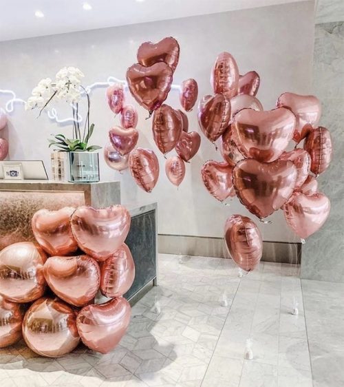 30 Rose — Gold Hearts