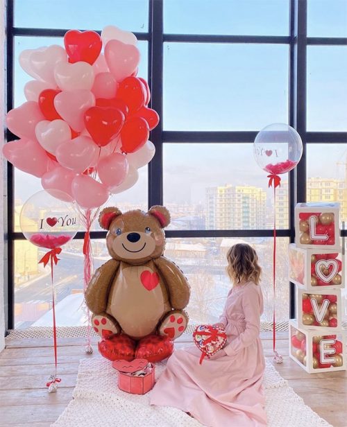 Cute toy bear balloons