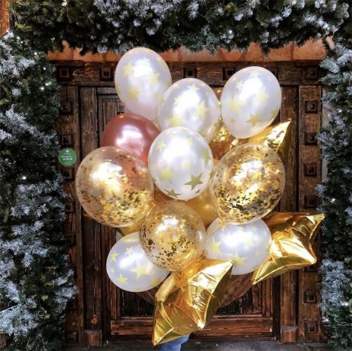 Gold Silver party balloons