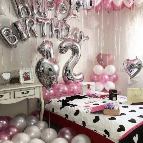 Number 12 Happy Birthday Balloons