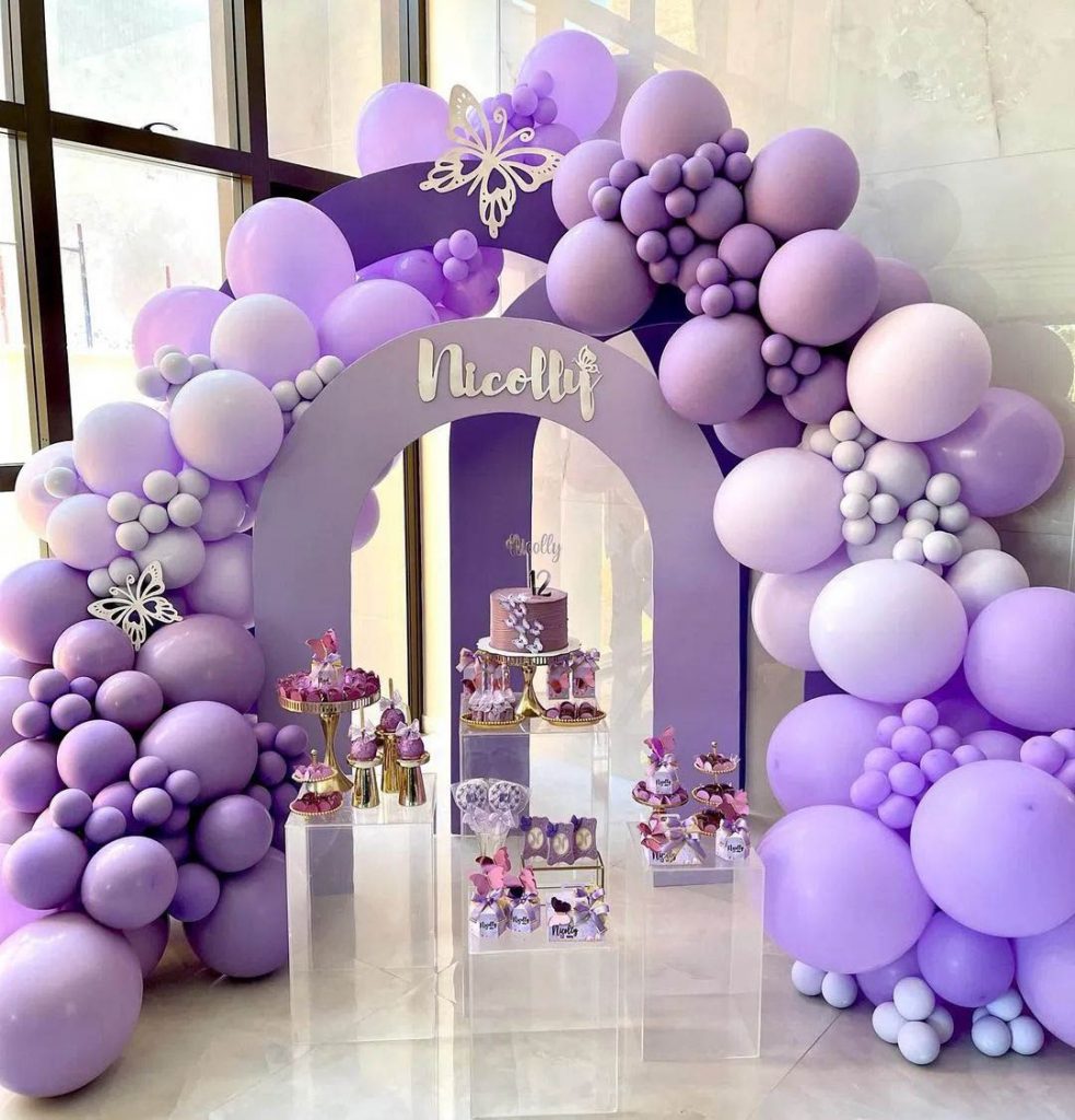 Как украсить день рождения гелиевыми шарами