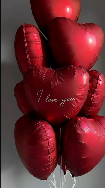 Гелиевые шары-сердца – 18 шт