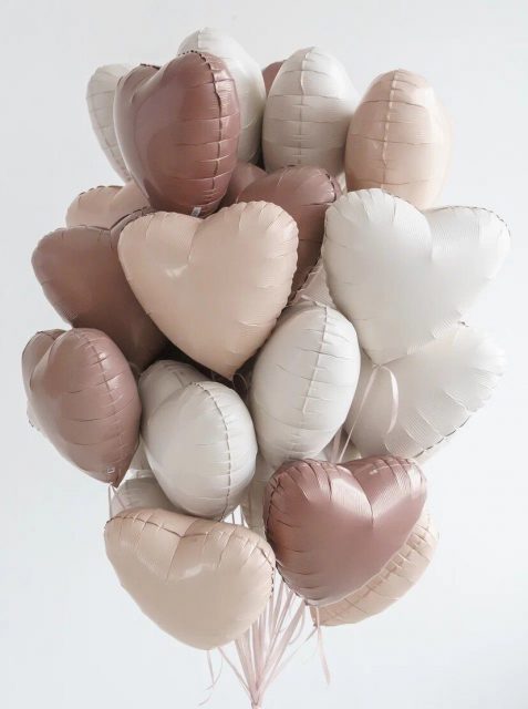 Helium Heart Balloons – 25 pcs