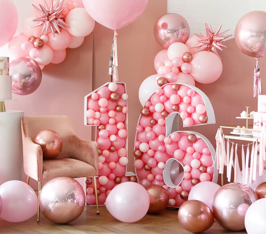 Как украсить день рождения гелиевыми шарами