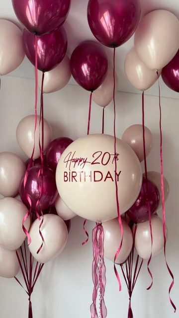 Helium balloons 26 + special balloon