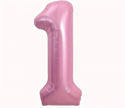 pink number 1 balloon