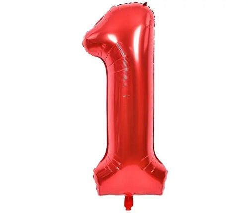 red number 1 balloon