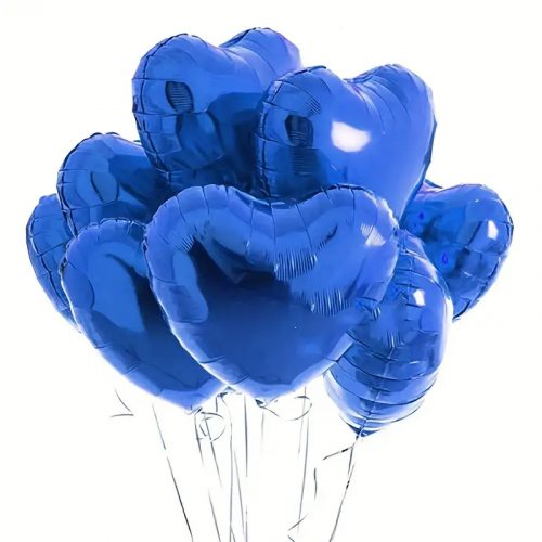 blue foil heart balloon